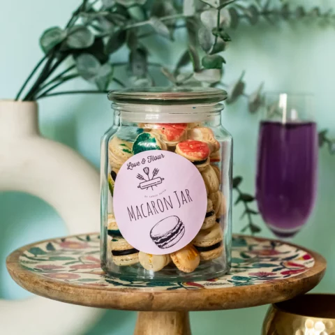 Mini Macaron Jars